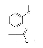 2-(3-甲氧基苯基)-2-甲基丙酸甲酯结构式