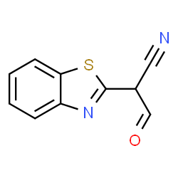 2-Benzothiazoleacetonitrile,alpha-formyl-(9CI) Structure