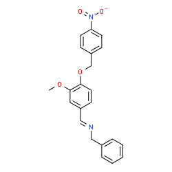 N-((3-METHOXY-4-[(4-NITROBENZYL)OXY]PHENYL)METHYLENE)(PHENYL)METHANAMINE picture