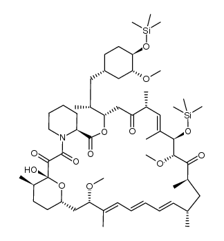 31,42-bis(trimethylsilylether)rapamycin结构式