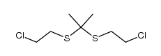 2,2-bis-(2-chloro-ethylsulfanyl)-propane Structure