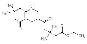 3-Quinolinepentanoicacid, 1,2,3,4,5,6,7,8-octahydro-b,b,7,7-tetramethyl-d,5-dioxo-, ethyl ester structure