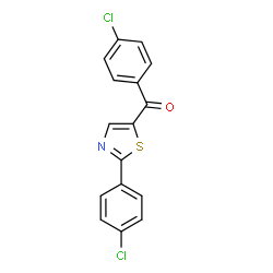 (4-Chlorophenyl)[2-(4-chlorophenyl)-1,3-thiazol-5-yl]methanone structure