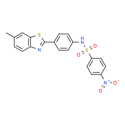 (4-(6-METHYLBENZOTHIAZOL-2-YL)PHENYL)((4-NITROPHENYL)SULFONYL)AMINE picture