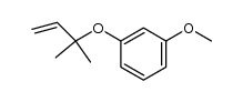 1-methoxy-3-((2-methylbut-3-en-2-yl)oxy)benzene结构式