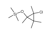 2-Chloro-1,2,3,3-tetramethyl-1-trimethylsiloxycyclopropane结构式