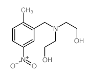 Ethanol,2,2'-[(2-methyl-5-nitrobenzyl)imino]di- (7CI,8CI) structure