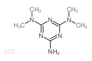 1,3, 5-Triazine-2,4,6-triamine, N,N,N,N-tetramethyl-, monohydrochloride结构式