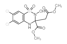 methyl 3,4-dichloro-9-hydroxy-8-(methoxycarbonylmethyl)-10,10-dioxo-10$l^{6}-thia-7,9-diazabicyclo[4.4.0]deca-1,3,5-triene-8-carboxylate结构式