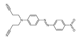 3,3'-[[4-[(4-nitrophenyl)azo]phenyl]imino]bispropiononitrile Structure