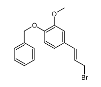 4-(3-bromoprop-1-enyl)-2-methoxy-1-phenylmethoxybenzene Structure