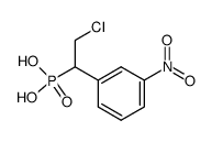 2-chloro-1-(3-nitrophenyl)ethylphosphonic acid Structure