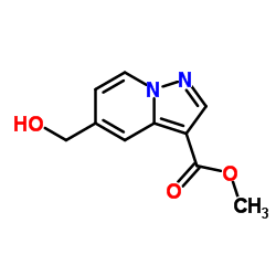 Methyl 5-(hydroxymethyl)pyrazolo[1,5-a]pyridine-3-carboxylate structure