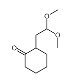 2-(2,2-dimethoxyethyl)cyclohexan-1-one Structure