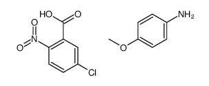 5-chloro-2-nitrobenzoic acid,4-methoxyaniline结构式