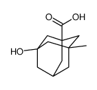 3-hydroxy-5-methyladamantane-1-carboxylic acid Structure