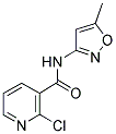 2-氯-N-(5-甲基异噁唑-3(2H)-基亚基)烟酰胺结构式