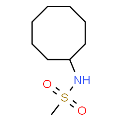 N-环辛基甲磺酰胺结构式