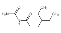 N-carbamoyl-4-ethyl-hexanamide structure