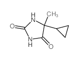 5-cyclopropyl-5-methyl-imidazolidine-2,4-dione Structure