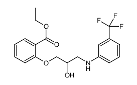 ethyl 2-[2-hydroxy-3-[3-(trifluoromethyl)anilino]propoxy]benzoate Structure