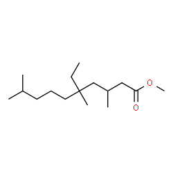 5-Ethyl-3,5,9-trimethyldecanoic acid methyl ester Structure