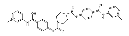 1-N,4-N-bis[4-[(1-methylpyridin-1-ium-3-yl)carbamoyl]phenyl]bicyclo[2.2.2]octane-1,4-dicarboxamide Structure