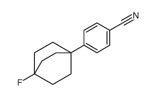 4-(4-fluoro-1-bicyclo[2.2.2]octanyl)benzonitrile Structure