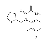 N'-(3-chloro-2-methylphenyl)-N'-(oxolan-2-ylmethyl)oxamide Structure