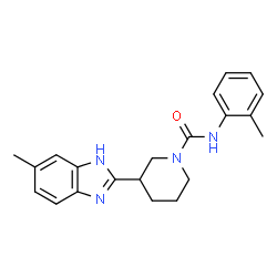 1-Piperidinecarboxamide,3-(5-methyl-1H-benzimidazol-2-yl)-N-(2-methylphenyl)-(9CI) Structure