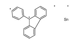 trimethyl-(9-phenylfluoren-9-yl)stannane Structure