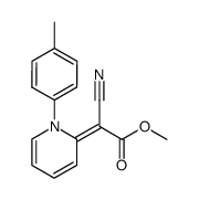 Cyano-[1-p-tolyl-1H-pyridin-(2E)-ylidene]-acetic acid methyl ester结构式