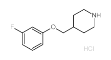 4-[(3-FLUOROPHENOXY)METHYL]PIPERIDINEHYDROCHLORIDE Structure