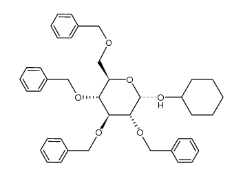 cyclohexyl 2,3,4,6-tetra-O-benzyl-D-glucopyranoside Structure