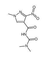 1-methyl-3-nitro-1H-pyrazole-4-carboxylic acid dimethylcarbamoyl-amide Structure