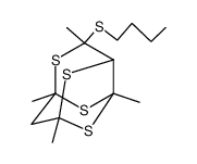 4-Butylsulfanyl-1,4,6,8-tetramethyl-2,5,7,9-tetrathia-tricyclo[4.3.1.03,8]decane Structure