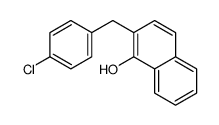 2-[(4-chlorophenyl)methyl]naphthalen-1-ol结构式