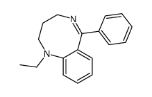 1-ethyl-6-phenyl-3,4-dihydro-2H-1,5-benzodiazocine Structure