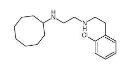 N-[2-(2-chlorophenyl)ethyl]-N'-cyclooctylethane-1,2-diamine结构式