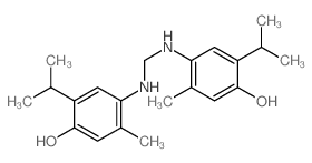 Phenol,4,4'-(methylenediimino)bis[5-methyl-2-(1-methylethyl)-(9CI) structure