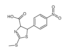 2-methylsulfanyl-5-(4-nitro-phenyl)-4,5-dihydro-thiazole-4-carboxylic acid Structure