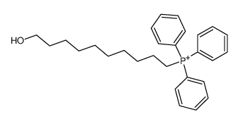 (10-hydroxydecyl)triphenylphosphonium Structure