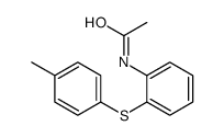 N-[2-(4-methylphenyl)sulfanylphenyl]acetamide结构式