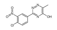 3-(4-chloro-3-nitrophenyl)-6-methyl-2H-1,2,4-triazin-5-one结构式