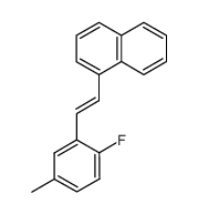 1-(2-fluoro-5-methylstyryl)naphthalene Structure