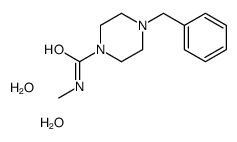 4-benzyl-N-methylpiperazine-1-carboxamide,dihydrate结构式