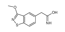 2-(3-methoxy-1,2-benzothiazol-5-yl)acetamide结构式