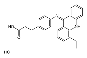 3-[4-[(4-ethylacridin-9-yl)amino]phenyl]propanoic acid,hydrochloride Structure