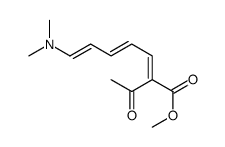 METHYL 2-ACETYL-7-(DIMETHYLAMINO)-2,4,6-HEPTATRIENOATE结构式