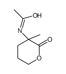 N-(3-methyl-2-oxooxan-3-yl)acetamide结构式